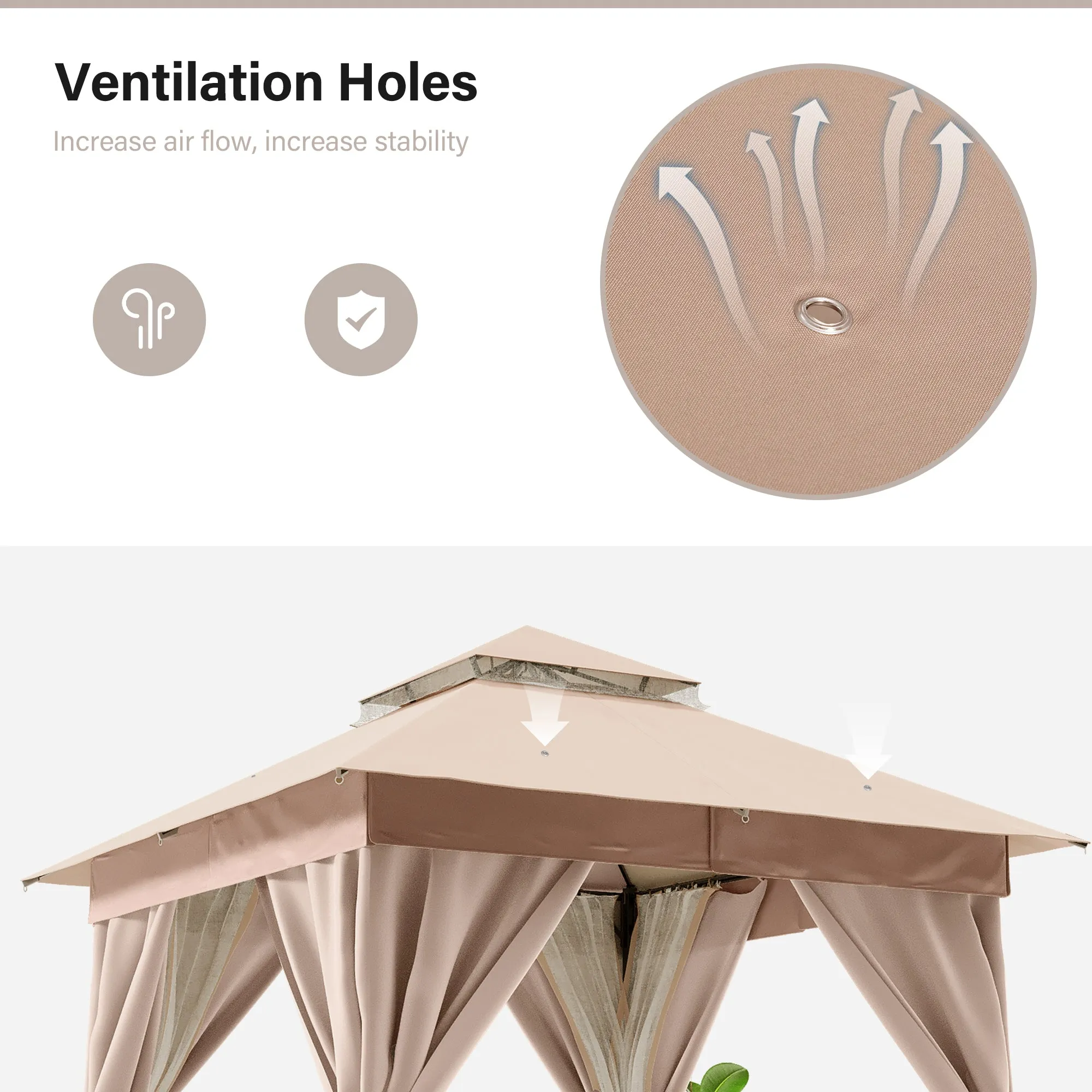 10'X10' Patio Steel Gazebo
