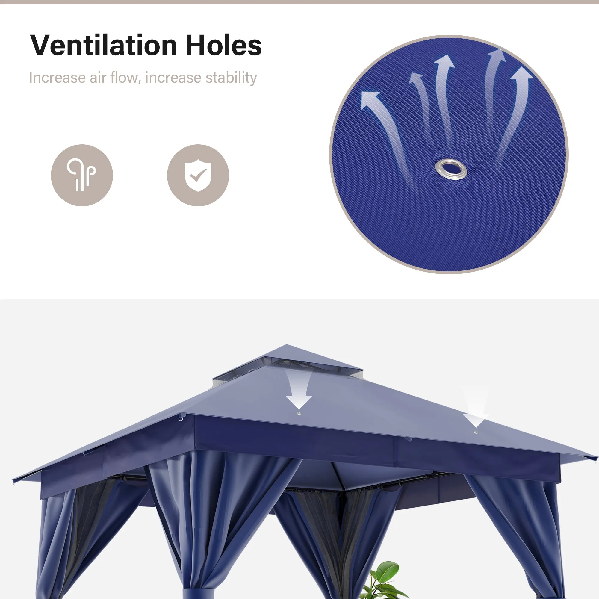 10'X10' Patio Steel Gazebo