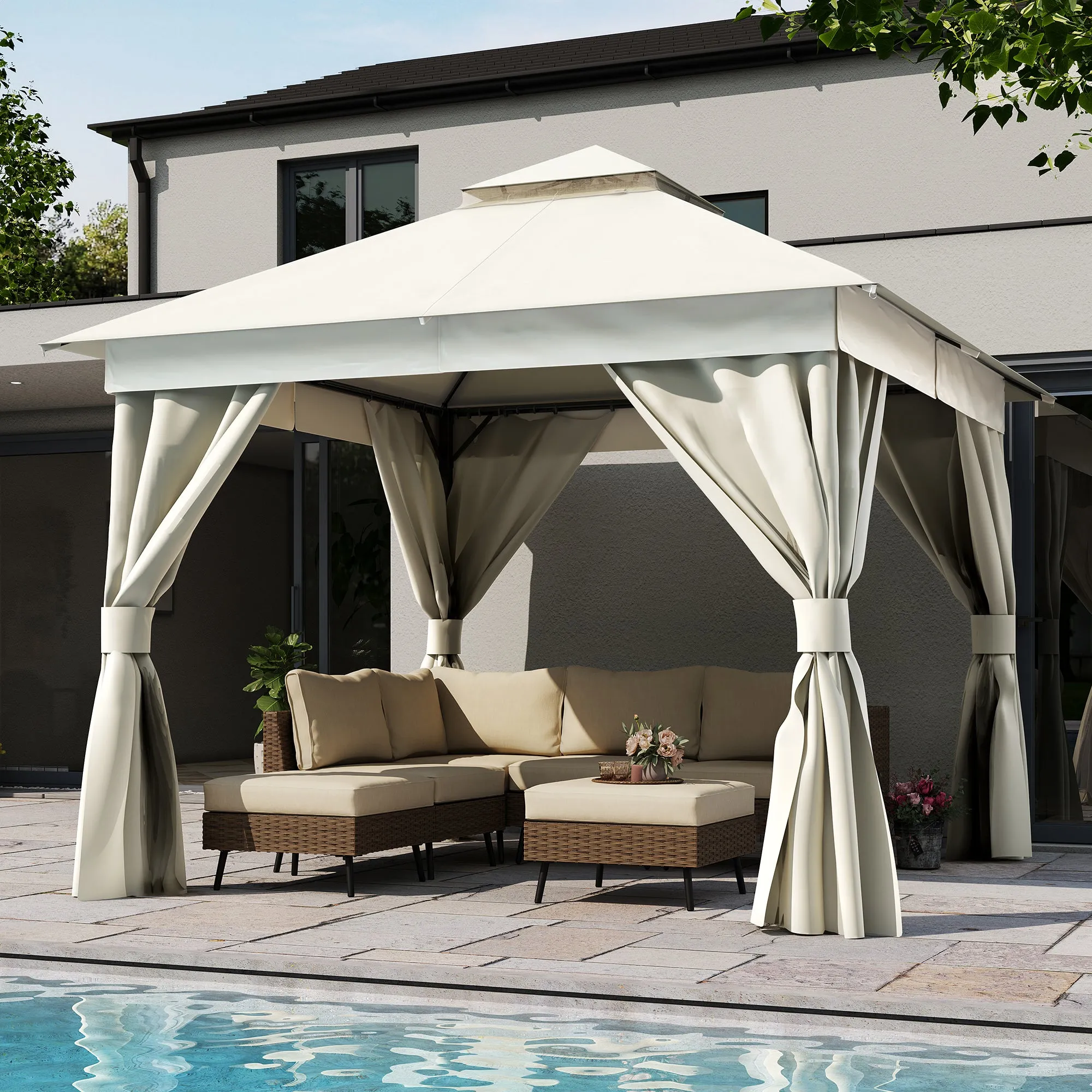 10'X10' Patio Steel Gazebo