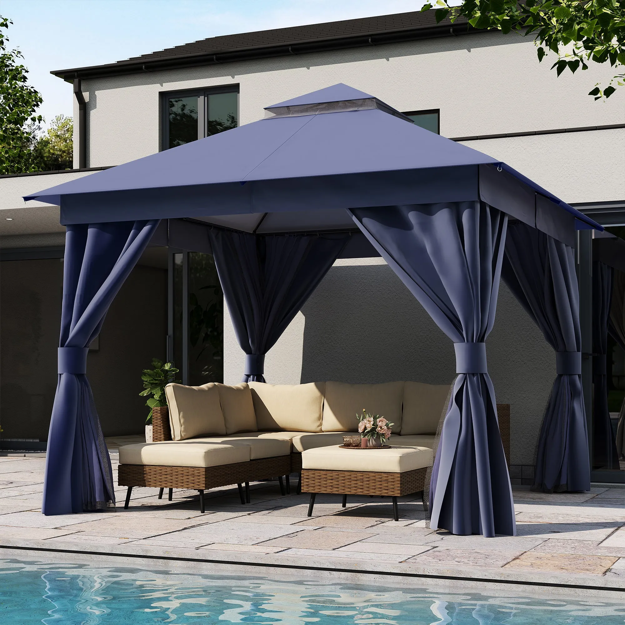 10'X10' Patio Steel Gazebo