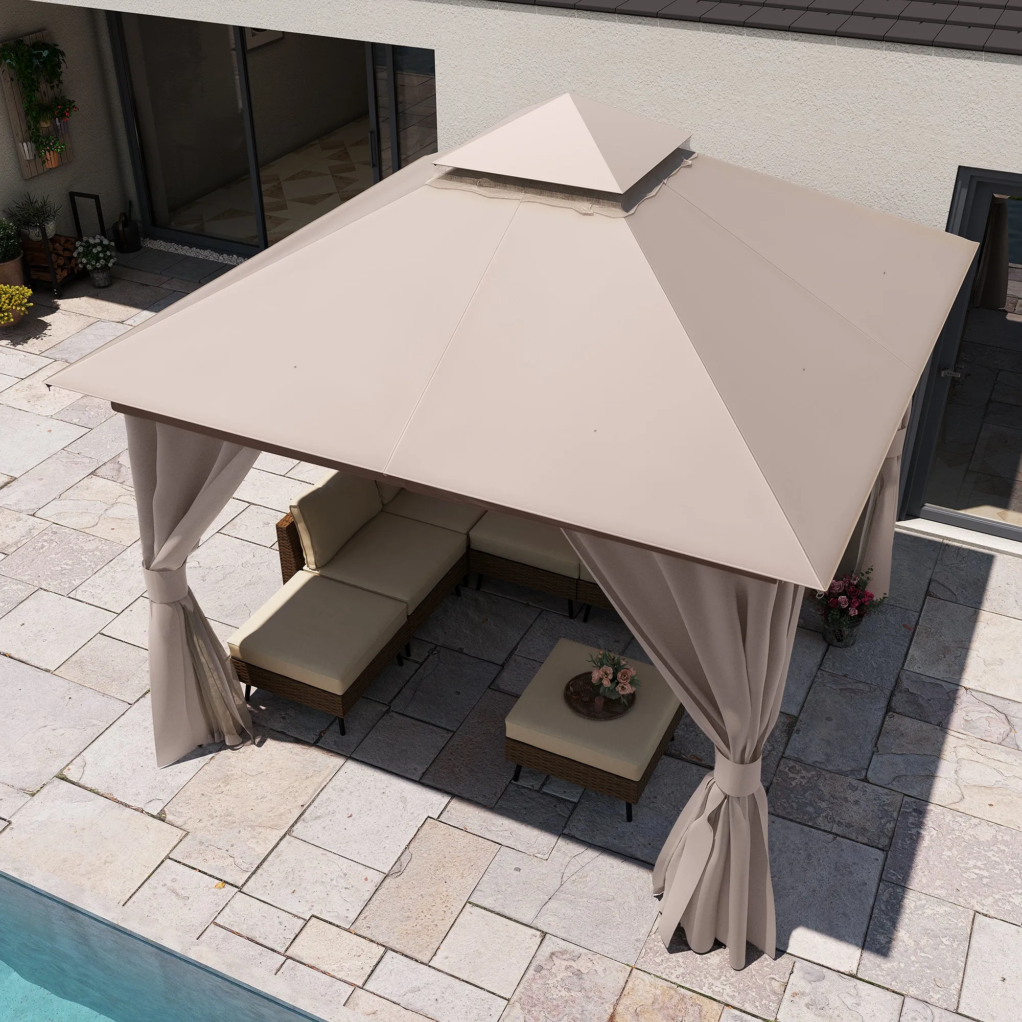 10'X10' Patio Steel Gazebo