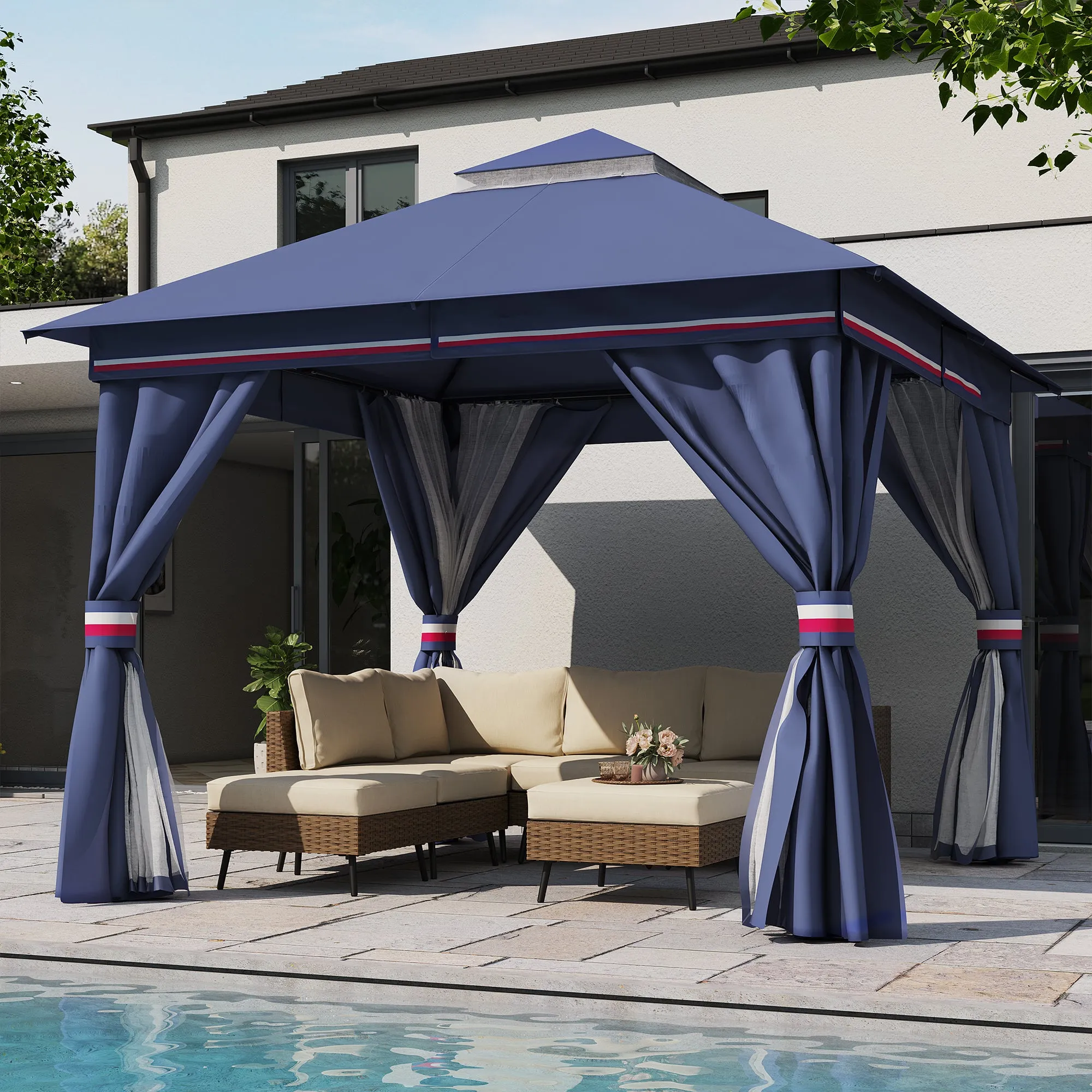 10'X10' Patio Steel Gazebo