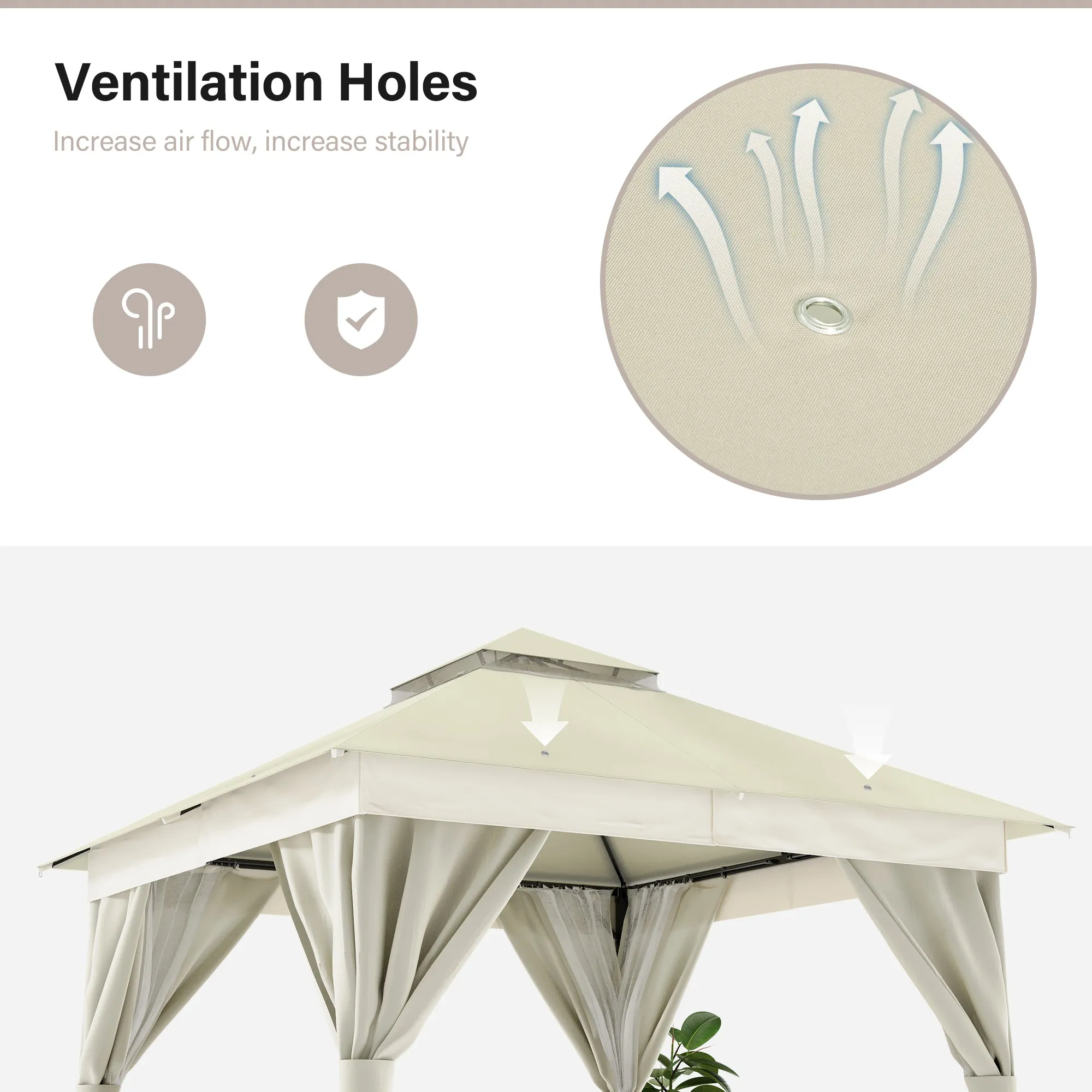 10'X10' Patio Steel Gazebo
