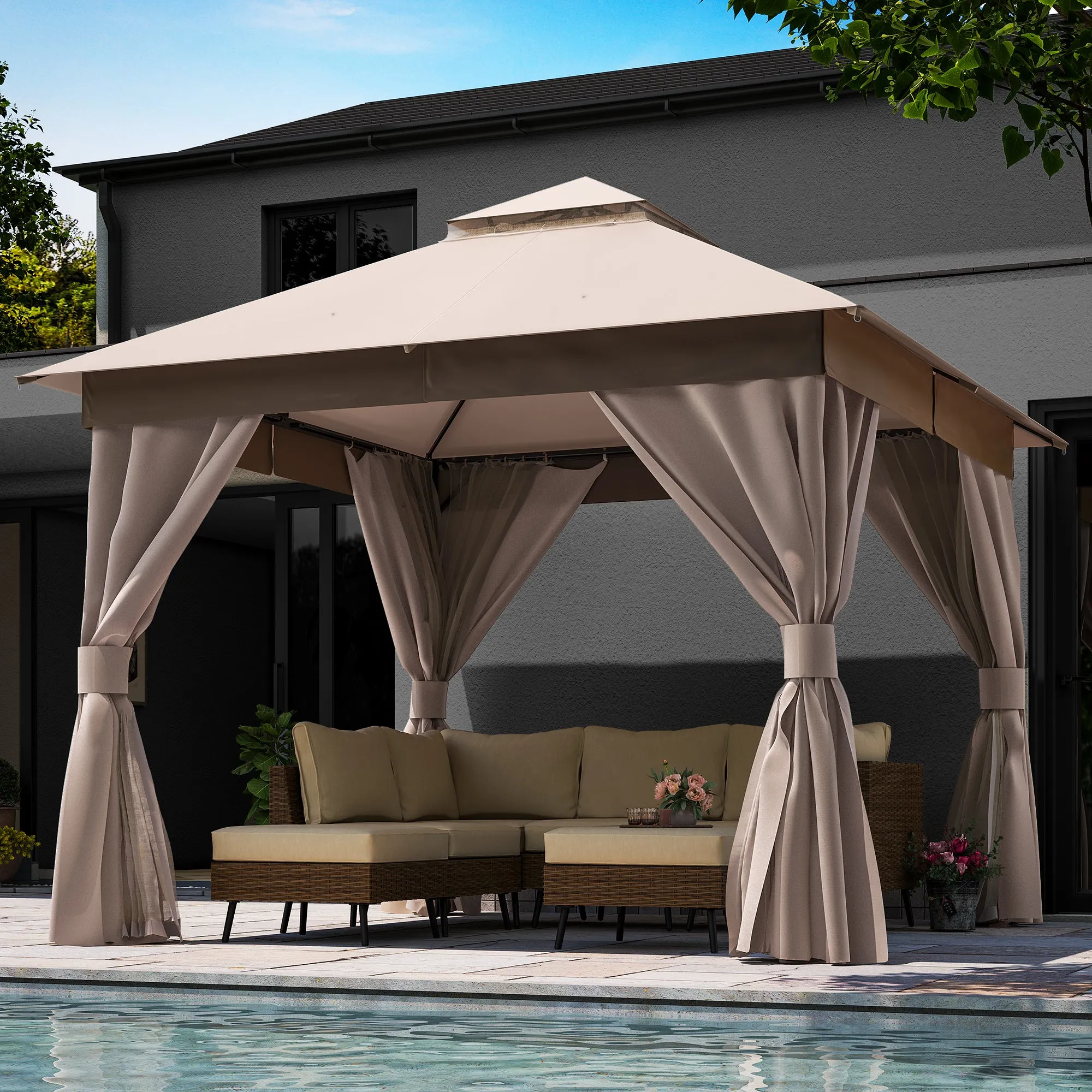 10'X10' Patio Steel Gazebo