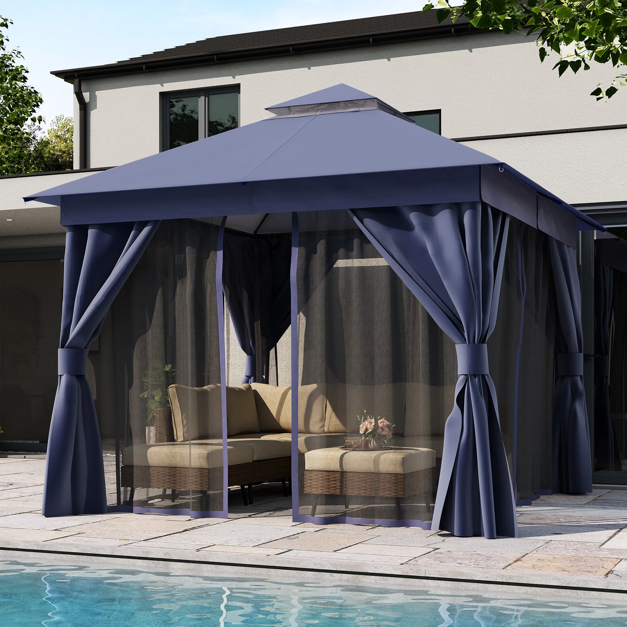 10'X10' Patio Steel Gazebo