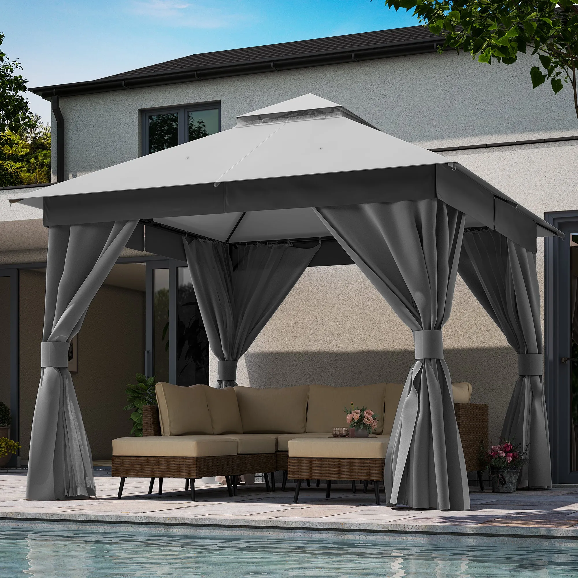 10'X10' Patio Steel Gazebo
