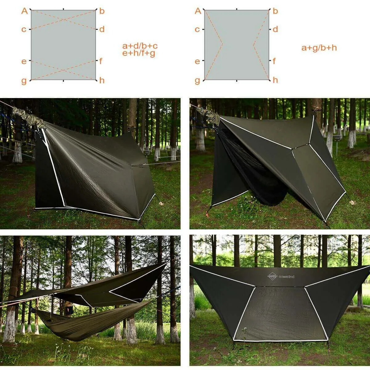 11' Camping Hammock with 12' Tarp Bundle