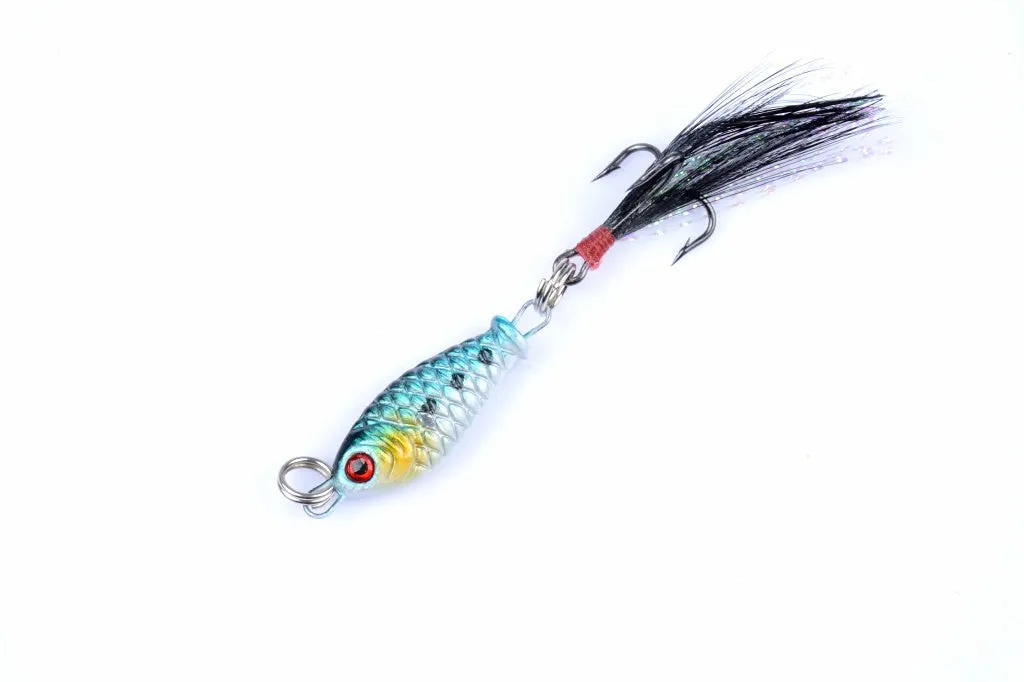 4x 6g 7.5cm Metal Spoon Lures for Topwater Fishing