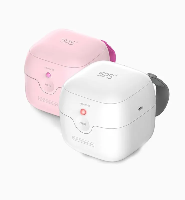 59S UVC LED Mini Sterilizing Travel Box (S6-Pink)