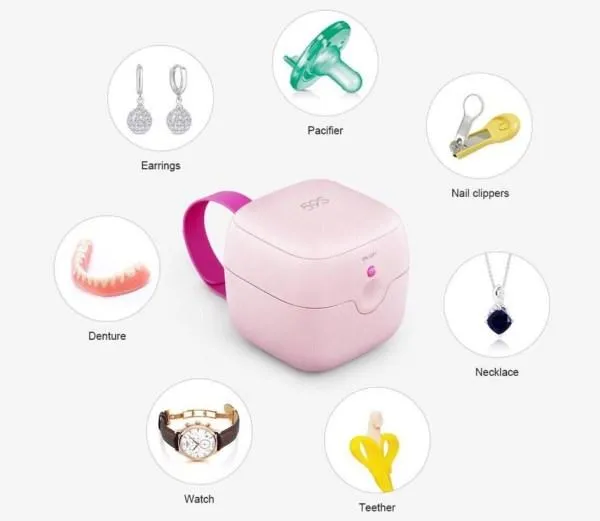 59S UVC LED Mini Sterilizing Travel Box (S6-Pink)