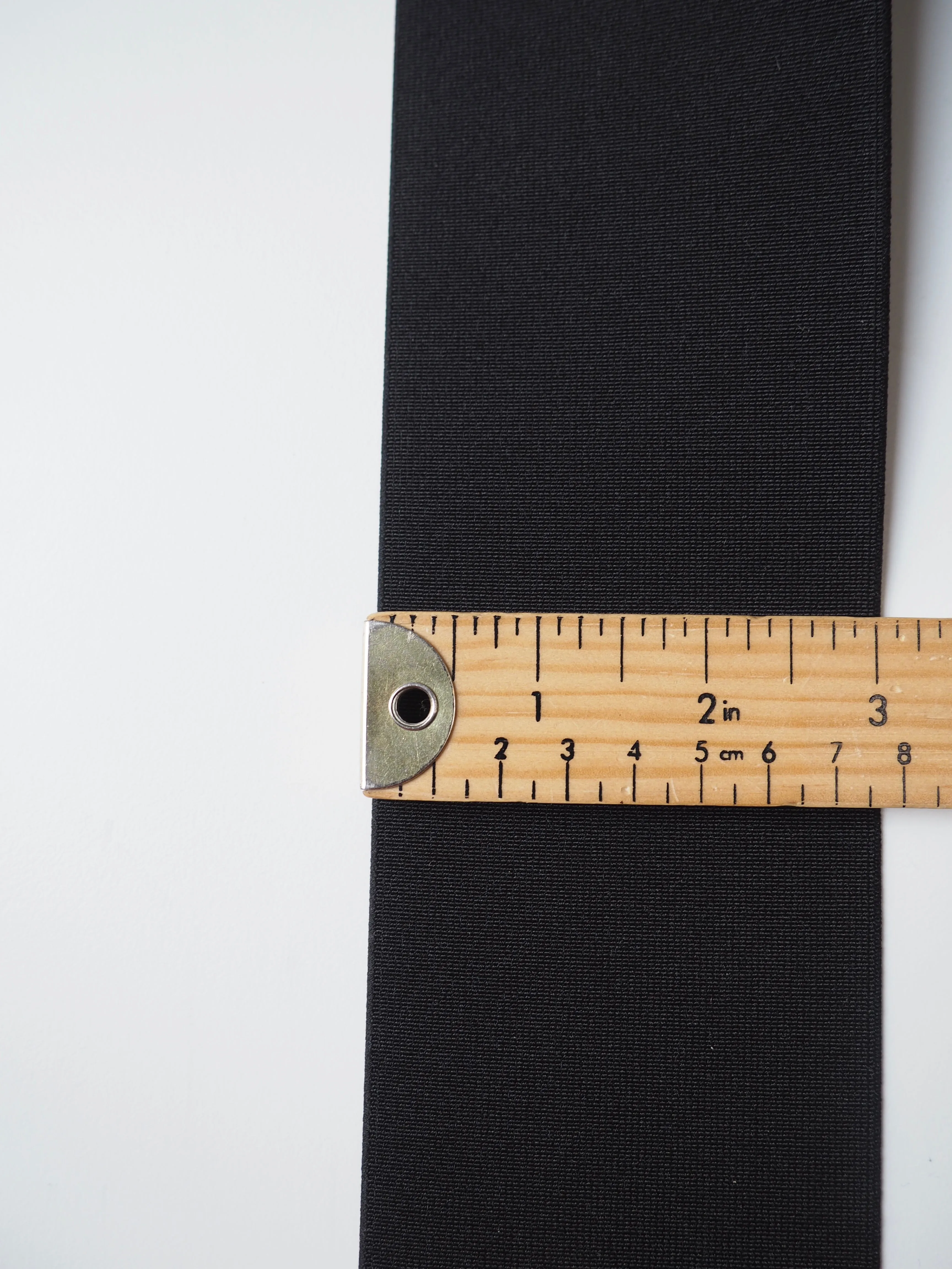 Black Extra Wide Strong Elastic 80mm