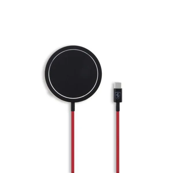 Ferrari 15W Magnetic Charger with MagSafe Black - FECBMSMENK