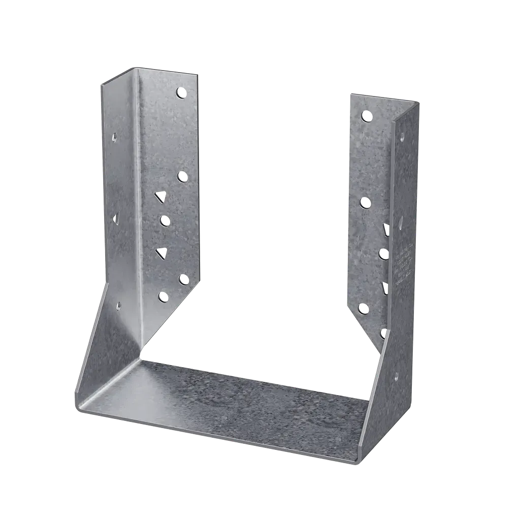 HUC Galvanized Face-Mount Concealed-Flange Joist Hanger for 6x8