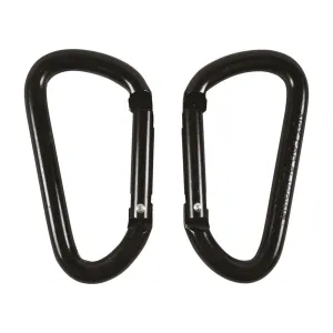 Karabiner 8mm Twinpack - Black