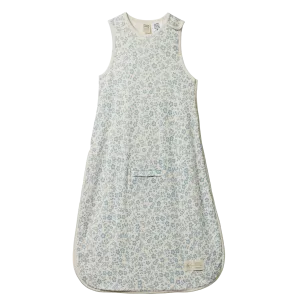 Nature Baby Organic Cotton & Merino Sleeping Bag - Large Daisy Belle Blue Print