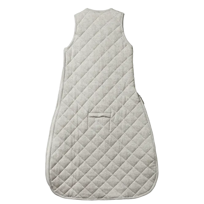 Nature Baby Quilted Cotton & Merino Duvet Sleeping Bag - Light Grey Marl