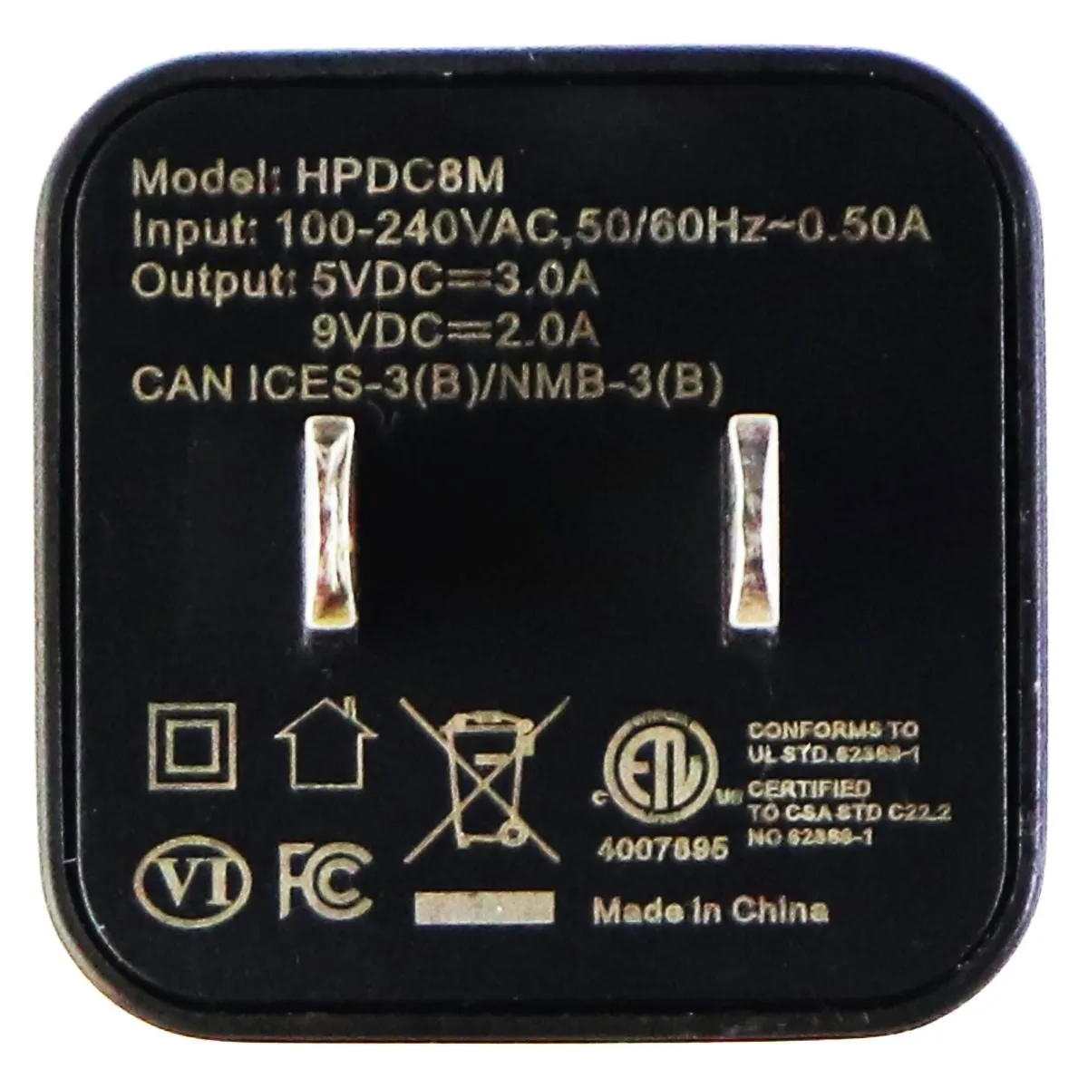 Scoshe HPDC8M PowerVolt Mini Cube USB-C Fast Charger - Black
